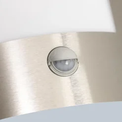 Qazqa buitenlampen met sensor emmerald zilverkleurig e27