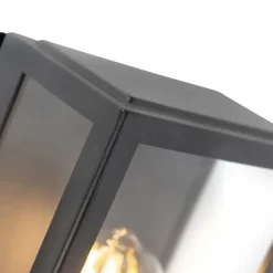 Qazqa buitenlampen met sensor rotterdam zwart e27