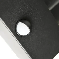 Qazqa buitenlampen met sensor rotterdam zwart e27