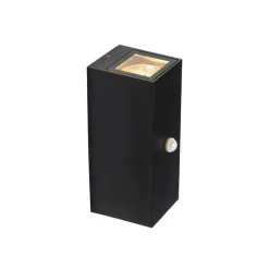 Qazqa buitenlampen met sensor baleno zwart gu10