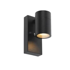 Qazqa buitenlampen met sensor solo zwart gu10