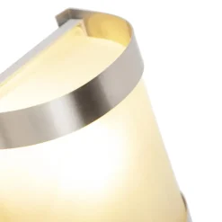 Qazqa buitenlampen met sensor mira zilverkleurig e27