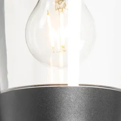 Qazqa buitenlampen met sensor joren zwart e27