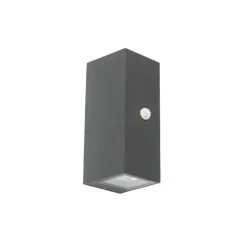 Qazqa buitenlampen met sensor baleno grijs gu10