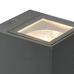 Qazqa buitenlampen met sensor baleno grijs gu10