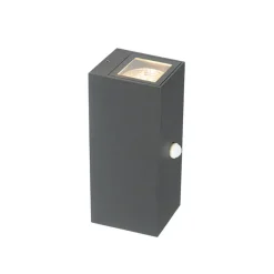 Qazqa buitenlampen met sensor baleno grijs gu10