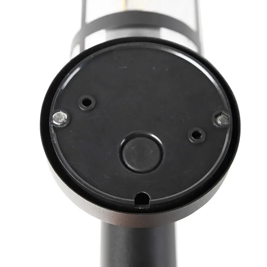 Qazqa buitenlampen met sensor gleam zwart e27