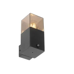 Qazqa buitenlampen met sensor denmark zwart e27