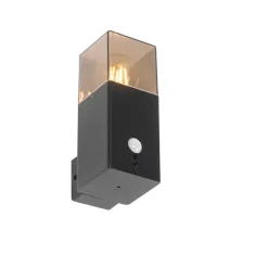 Qazqa buitenlampen met sensor denmark zwart e27