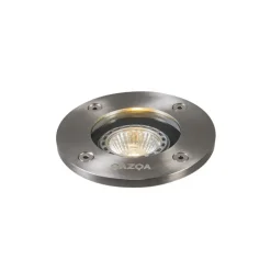 Qazqa grondspots basic zilverkleurig gu10