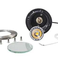 Qazqa grondspots basic zilverkleurig gu10