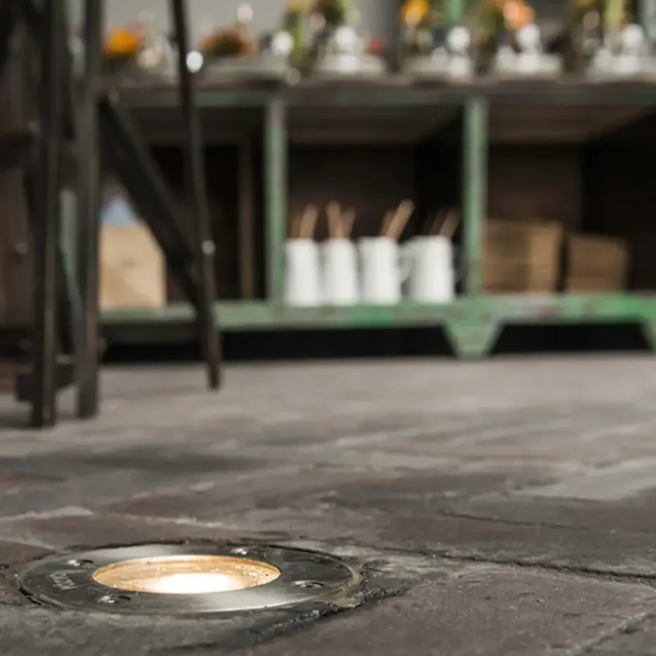 Qazqa grondspots basic zilverkleurig gu10