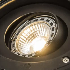 Qazqa grondspots delux zilverkleurig gu10