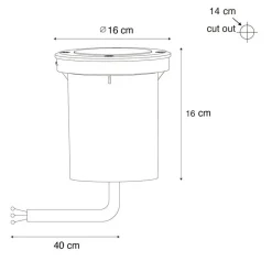 Qazqa grondspots delux zilverkleurig gu10