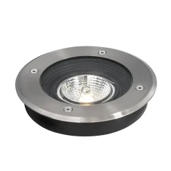 Qazqa grondspots delux zilverkleurig gu10