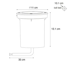 Qazqa grondspots delux zilverkleurig gu10