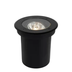 Qazqa grondspots delux zwart gu10