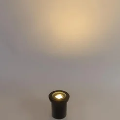 Qazqa grondspots delux zwart gu10