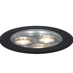 Qazqa grondspots tribus zwart gu10