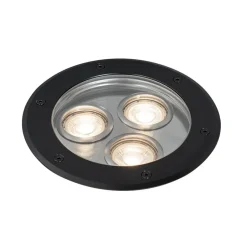 Qazqa grondspots tribus zwart gu10