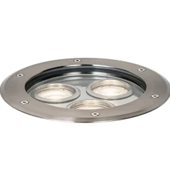 Qazqa grondspots tribus zilverkleurig gu10