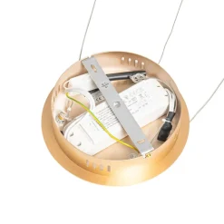Qazqa hanglampen anello goudkleurig geïntegreerde led