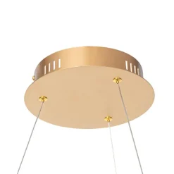 Qazqa hanglampen anello goudkleurig geïntegreerde led