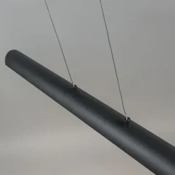 Qazqa hanglampen balo zwart geïntegreerde led