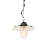 Qazqa hanglampen buiten kansas groen e27