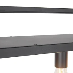 Qazqa hanglampen cage rack zwart e27