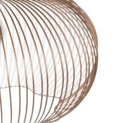 Qazqa hanglampen finn bruin e27