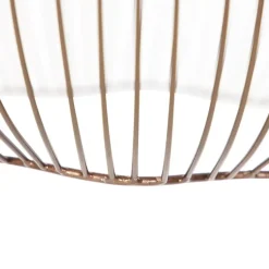 Qazqa hanglampen finn bruin e27