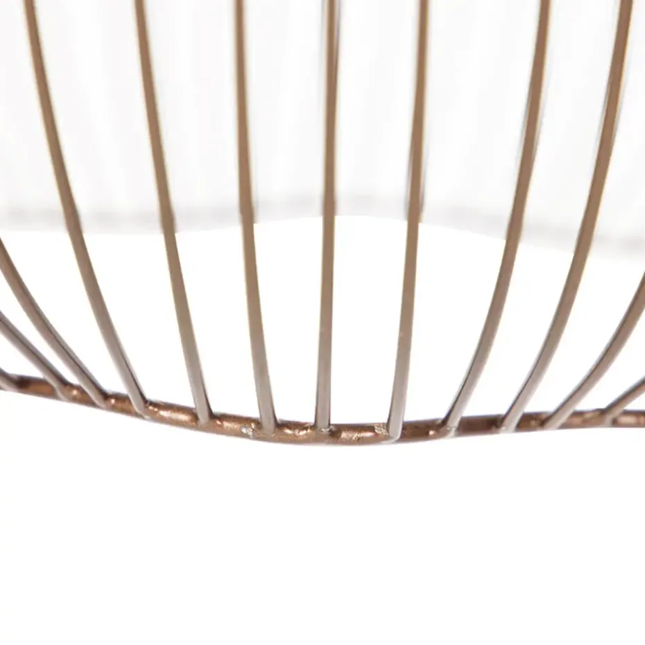 Qazqa hanglampen finn bruin e27