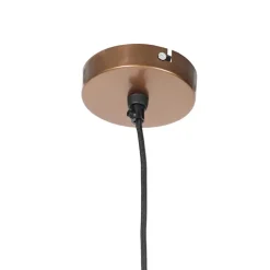 Qazqa hanglampen finn bruin e27