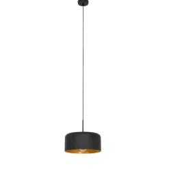 Qazqa hanglampen jinte zwart e27