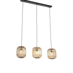 Qazqa hanglampen manila beige e27