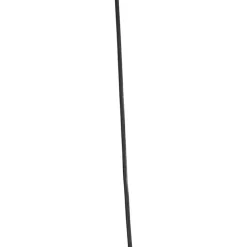 Qazqa hanglampen pua zwart e27