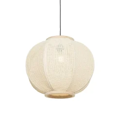 Qazqa hanglampen rob wit e27