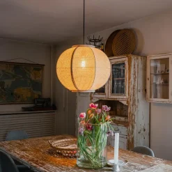 Qazqa hanglampen rob wit e27