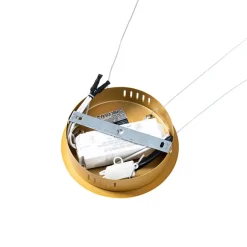 Qazqa hanglampen rowan goudkleurig geïntegreerde led