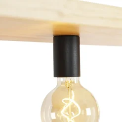 Qazqa hanglampen shelf zwart e27