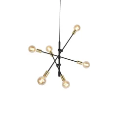 Qazqa hanglampen sydney goudkleurig e27