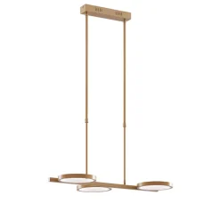 Qazqa hanglampen vive goudkleurig geïntegreerde led