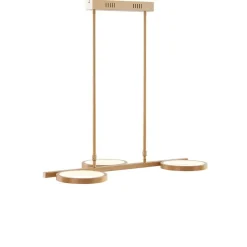 Qazqa hanglampen vive goudkleurig geïntegreerde led