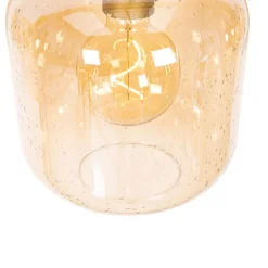 Qazqa hanglampen zuzanna oranje e27