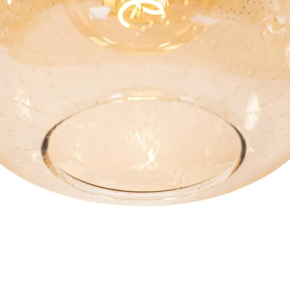 Qazqa hanglampen zuzanna oranje e27