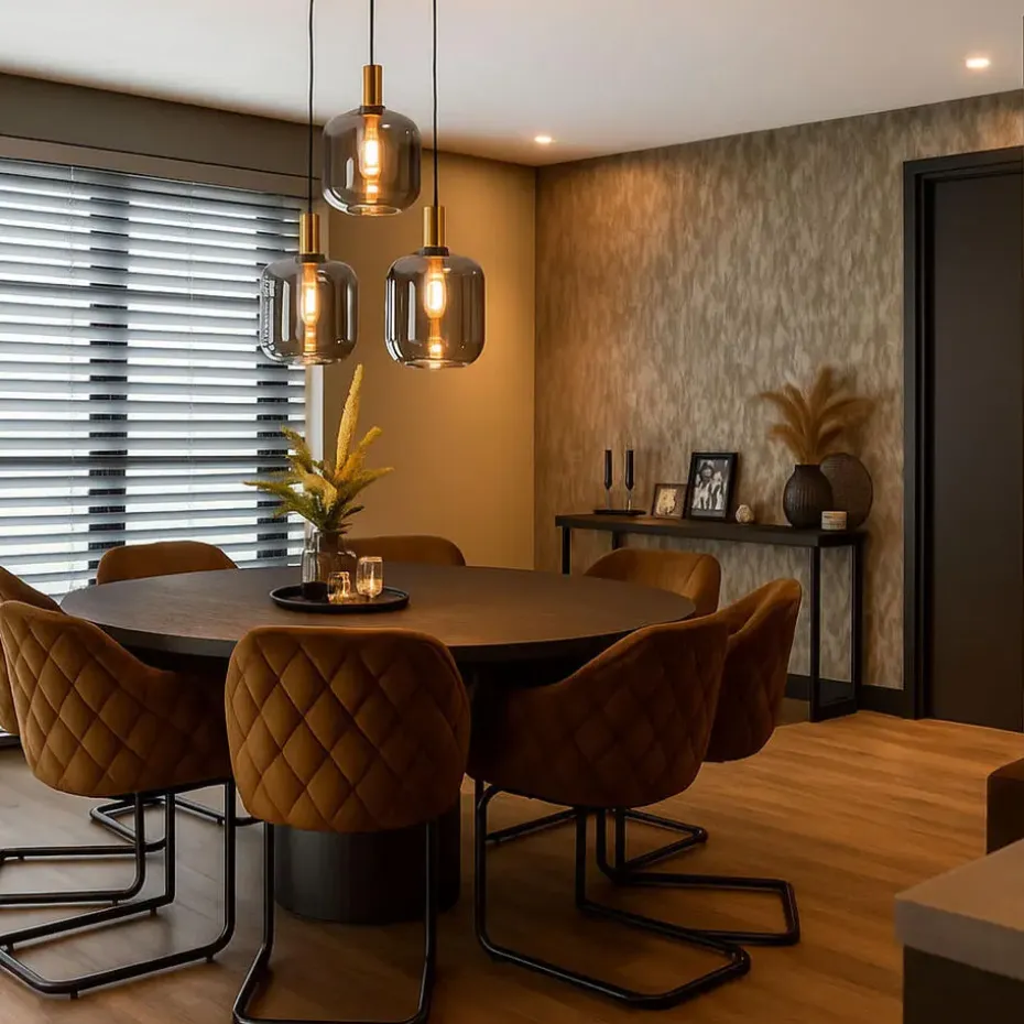 Qazqa hanglampen zuzanna grijs e27