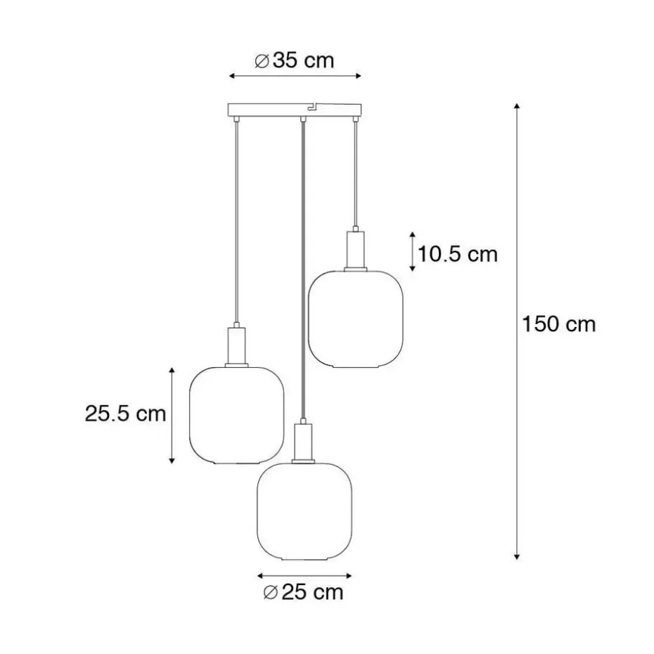 Qazqa hanglampen zuzanna grijs e27