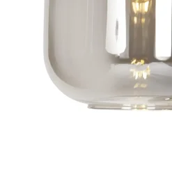 Qazqa hanglampen zuzanna grijs e27