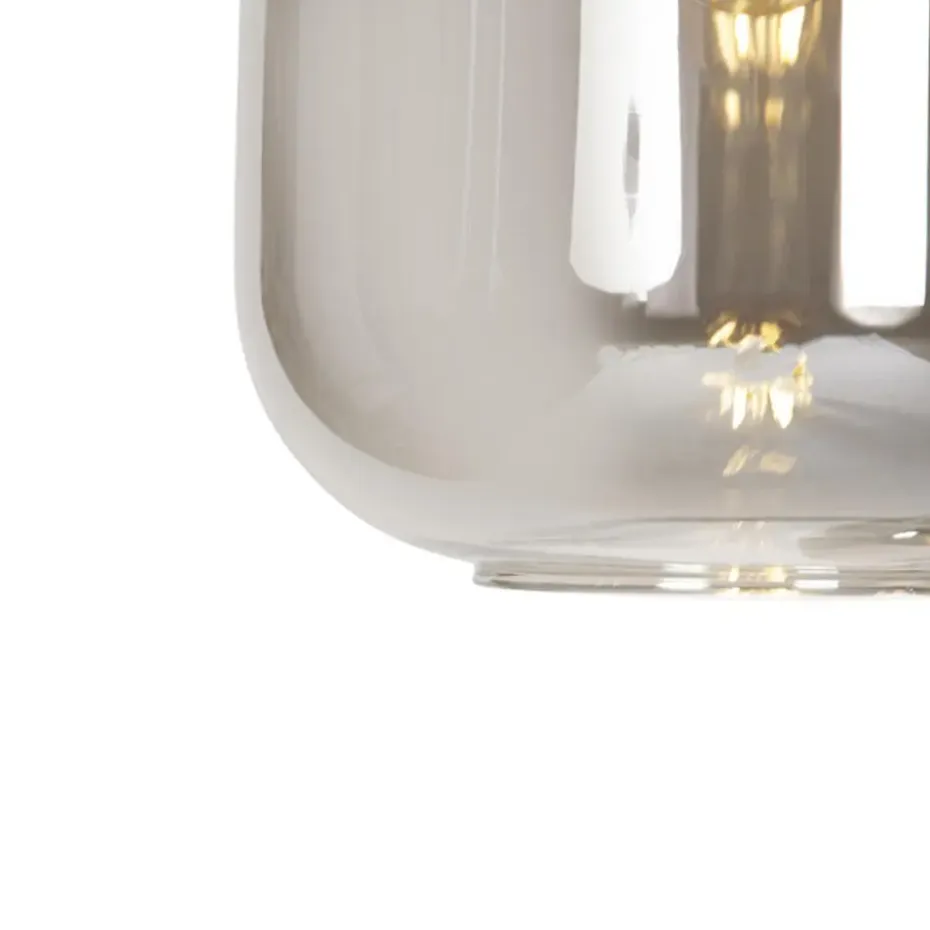 Qazqa hanglampen zuzanna grijs e27